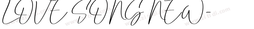 LOVE SONG NEW字体转换